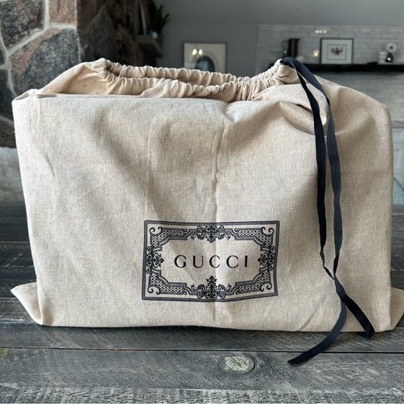 Gucci Black Denim GG Ophidia Tote - Picture 11 of 12